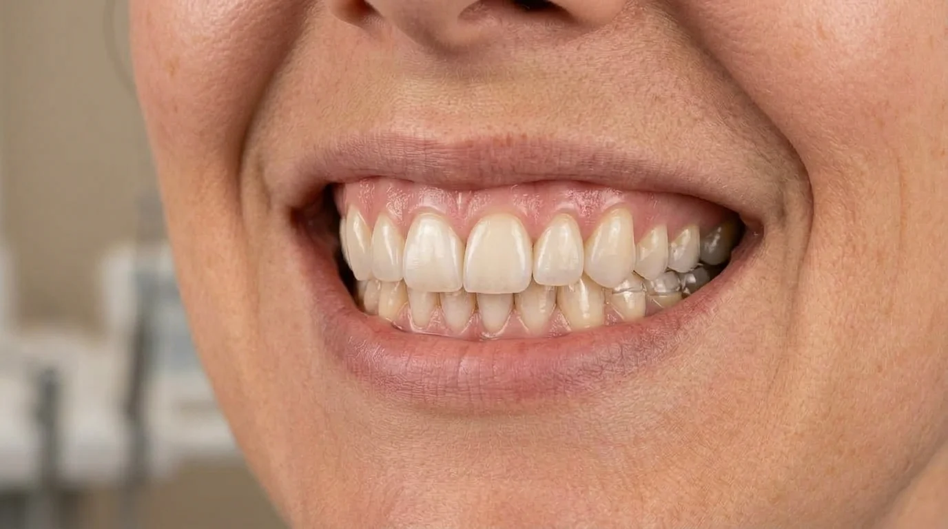 Sonrisa después del tratamiento estético dental